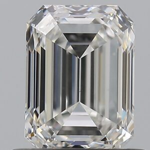0.9 carat, F colour, VS1 clarity, Emerald shape, Natural Diamond.