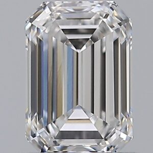 0.9 carat, D colour, VS2 clarity, Emerald shape, Natural Diamond.