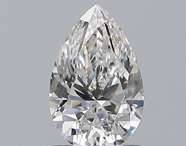 0.9 carat, F colour, VS2 clarity, Pear shape, Natural Diamond.