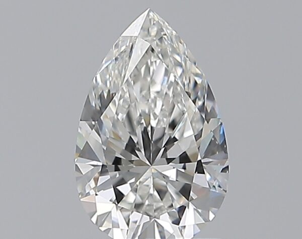 0.9 carat, F colour, VS2 clarity, Pear shape, Natural Diamond.