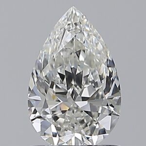 0.9 carat, G colour, VS2 clarity, Pear shape, Natural Diamond.