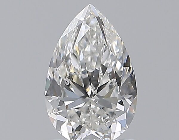 0.9 carat, F colour, SI1 clarity, Pear shape, Natural Diamond.