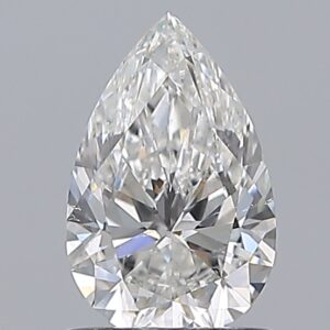 0.9 carat, F colour, SI1 clarity, Pear shape, Natural Diamond.