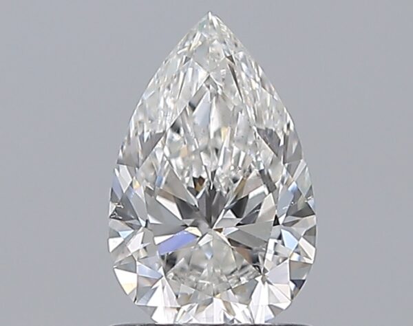 0.9 carat, F colour, SI1 clarity, Pear shape, Natural Diamond.