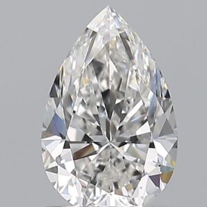 0.9 carat, E colour, VS2 clarity, Pear shape, Natural Diamond.