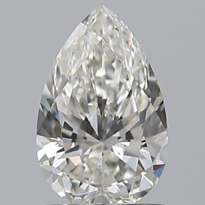 0.9 carat, H colour, VS2 clarity, Pear shape, Natural Diamond.