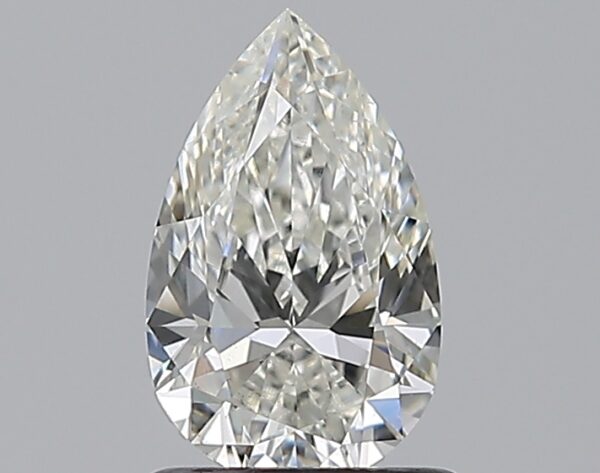 0.9 carat, H colour, SI1 clarity, Pear shape, Natural Diamond.