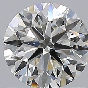 0.91 carat, H colour, SI1 clarity, Round shape, Natural Diamond.
