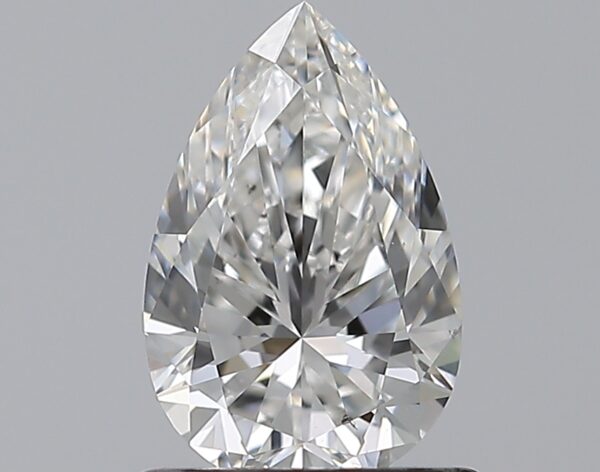 0.9 carat, F colour, SI1 clarity, Pear shape, Natural Diamond.