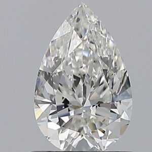 0.9 carat, G colour, SI1 clarity, Pear shape, Natural Diamond.