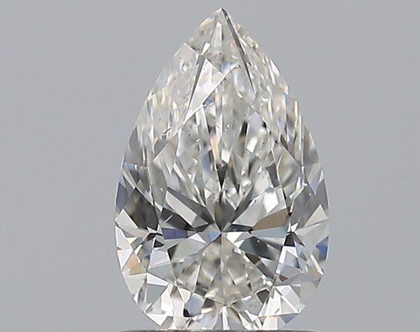 0.9 carat, H colour, SI1 clarity, Pear shape, Natural Diamond.