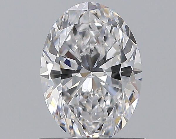0.9 carat, D colour, VVS1 clarity, Oval shape, Natural Diamond.