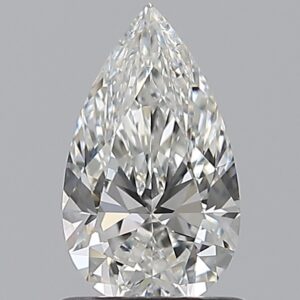 0.9 carat, G colour, VVS2 clarity, Pear shape, Natural Diamond.