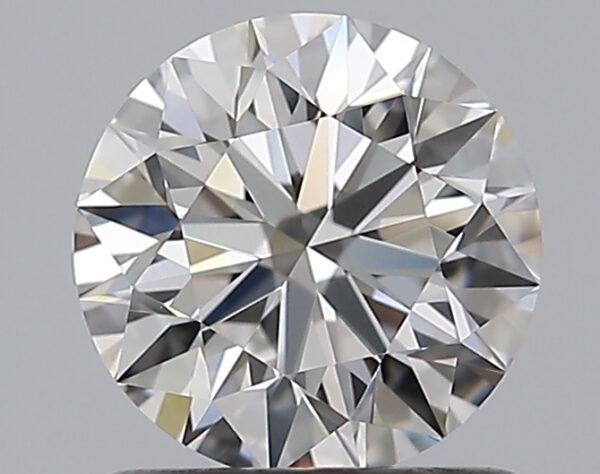 0.9 carat, F colour, VVS2 clarity, Round shape, Natural Diamond.