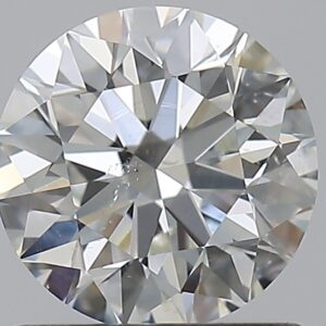 0.91 carat, H colour, SI2 clarity, Round shape, Natural Diamond.