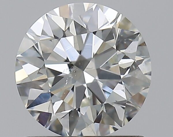 0.91 carat, H colour, SI2 clarity, Round shape, Natural Diamond.