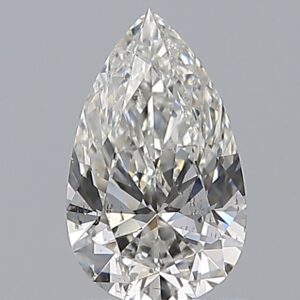 0.92 carat, H colour, SI2 clarity, Pear shape, Natural Diamond.