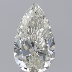 2 carat, H colour, SI2 clarity, Pear shape, Natural Diamond.