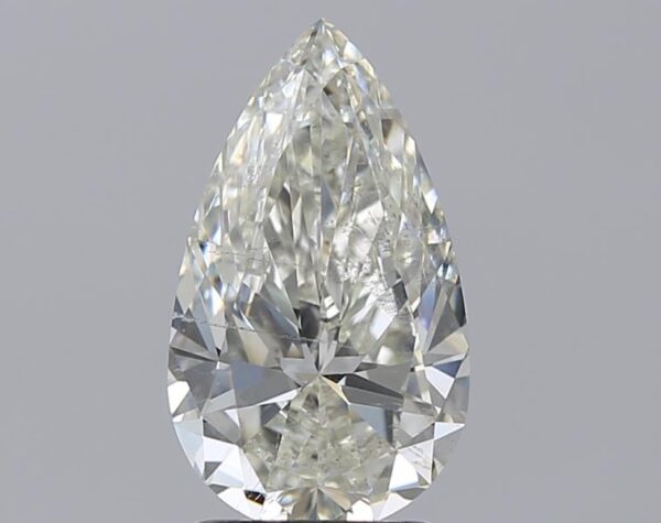 2 carat, H colour, SI2 clarity, Pear shape, Natural Diamond.