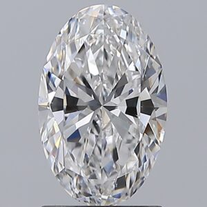 1.5 carat, D colour, SI1 clarity, Oval shape, Natural Diamond.