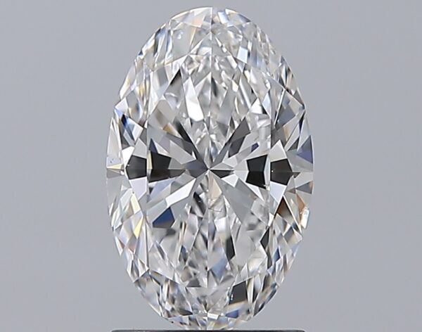 1.5 carat, D colour, SI1 clarity, Oval shape, Natural Diamond.