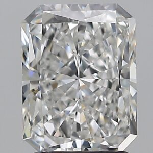 2 carat, F colour, VVS2 clarity, Radiant shape, Natural Diamond.