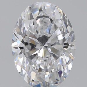 2 carat, D colour, SI1 clarity, Oval shape, Natural Diamond.