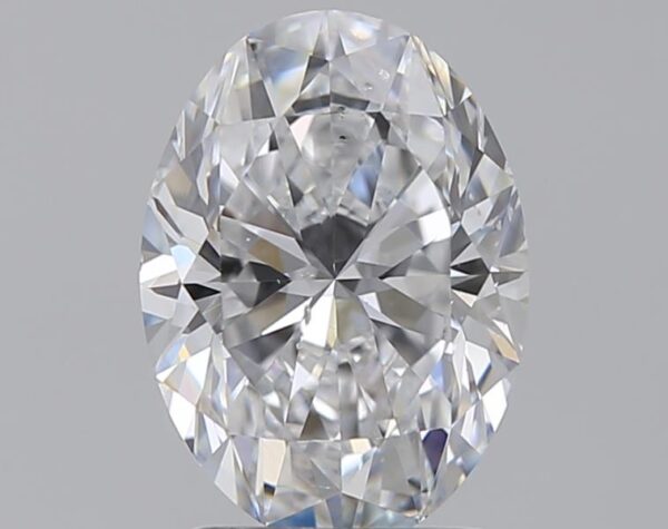 2 carat, D colour, SI1 clarity, Oval shape, Natural Diamond.