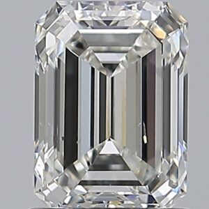 1.2 carat, H colour, SI1 clarity, Emerald shape, Natural Diamond.