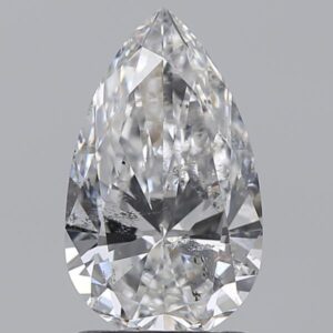 1.5 carat, E colour, SI2 clarity, Pear shape, Natural Diamond.
