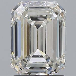 2 carat, H colour, SI2 clarity, Emerald shape, Natural Diamond.