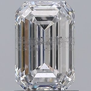 1.4 carat, D colour, SI2 clarity, Emerald shape, Natural Diamond.