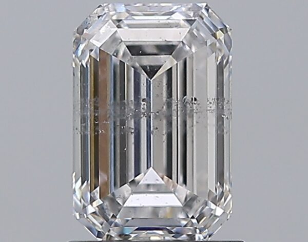 1.4 carat, D colour, SI2 clarity, Emerald shape, Natural Diamond.