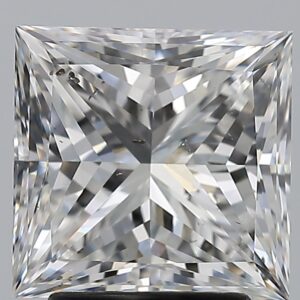 3.01 carat, F colour, SI1 clarity, Princess shape, Natural Diamond.