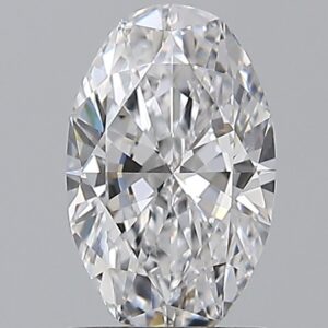 1 carat, D colour, VS1 clarity, Oval shape, Natural Diamond.