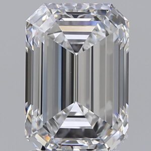 2.02 carat, D colour, IF clarity, Emerald shape, Natural Diamond.