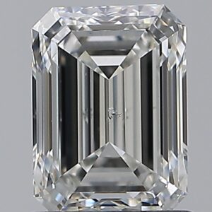 1.3 carat, H colour, SI2 clarity, Emerald shape, Natural Diamond.