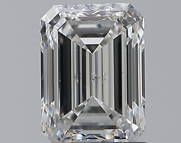 1.3 carat, H colour, SI2 clarity, Emerald shape, Natural Diamond.