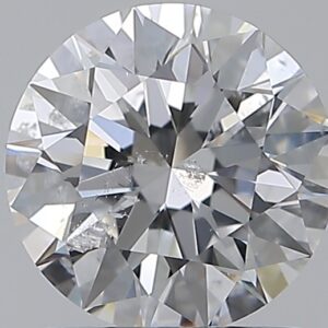 1.01 carat, D colour, SI2 clarity, Round shape, Natural Diamond.