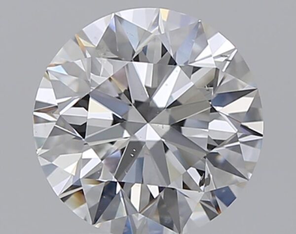 1.7 carat, F colour, SI2 clarity, Round shape, Natural Diamond.