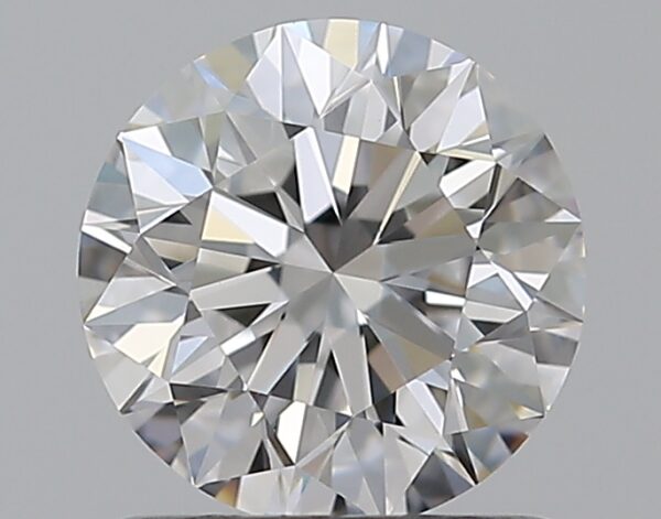 0.96 carat, D colour, VVS2 clarity, Round shape, Natural Diamond.