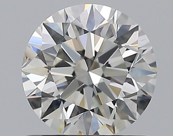 0.96 carat, H colour, SI1 clarity, Round shape, Natural Diamond.