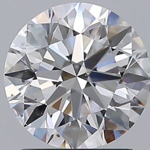 1.7 carat, D colour, SI1 clarity, Round shape, Natural Diamond.