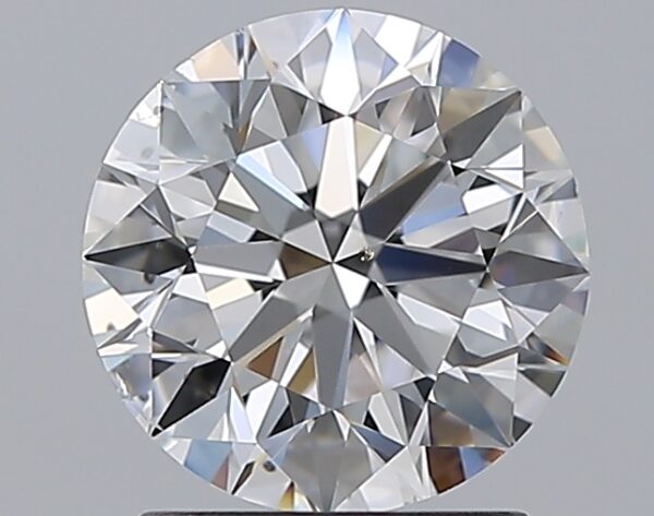 1.7 carat, D colour, SI1 clarity, Round shape, Natural Diamond.