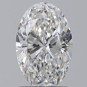 1.2 carat, E colour, VVS2 clarity, Oval shape, Natural Diamond.