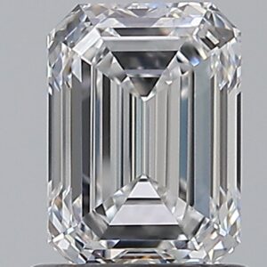 1.03 carat, D colour, VVS1 clarity, Emerald shape, Natural Diamond.