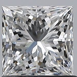 1.01 carat, F colour, VS2 clarity, Princess shape, Natural Diamond.