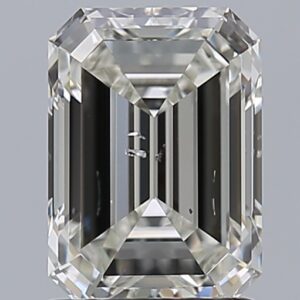 1.51 carat, H colour, SI2 clarity, Emerald shape, Natural Diamond.