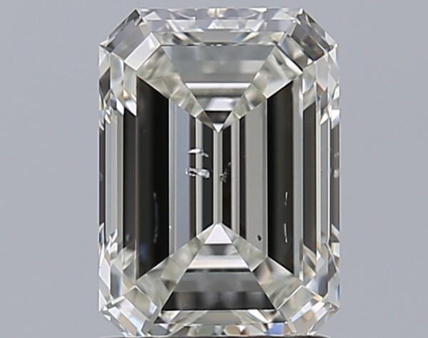 1.51 carat, H colour, SI2 clarity, Emerald shape, Natural Diamond.