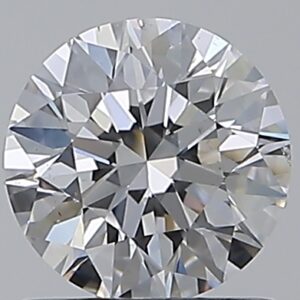 0.96 carat, D colour, SI1 clarity, Round shape, Natural Diamond.